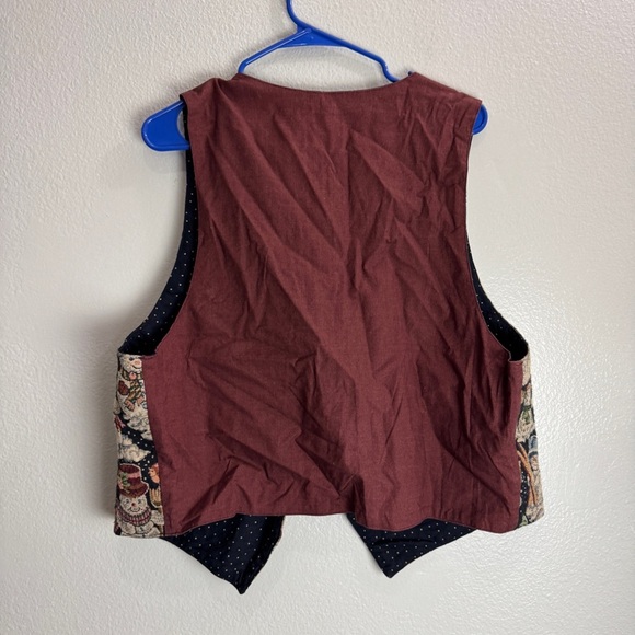Christmas Snowman Vintage Vest Y2K - Picture 3 of 5